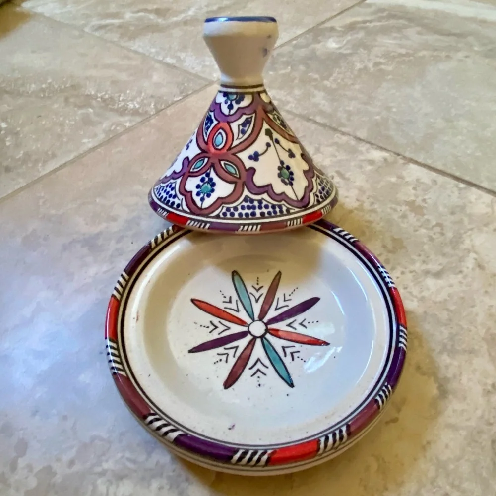 🆕 Hand Crafted Spice Tagine - Signed!